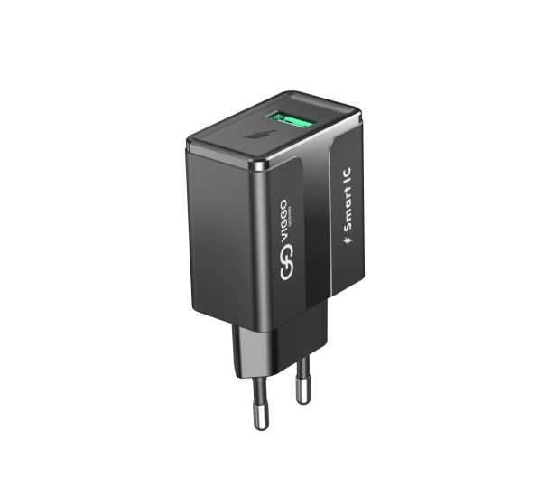 VIGGO DESIGN 1xUSB 2.4A Czarna - 1458560 - zdjęcie 4